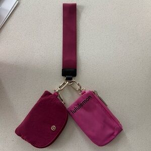 Lululemon dual pouch wristlet